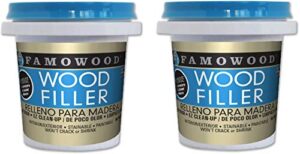 famowood 40042126 latex wood filler - 1/4 pint, natural (Тwo Рack)