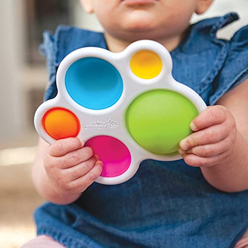 Fat Brain Toys Tobbles, Mini Spinny, Dimpl Bundle - 9-Piece Stacking Toys, Spinning Toy, Popper Toy Combo, Baby Toys Activity Set