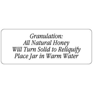 Honey Raw Organic Pure Rectangle Personalized Farm Home Made Product Kitchen Name Mason Jar Labels (Honey Warning Labels)