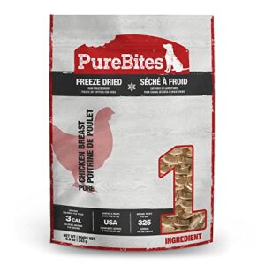 purebites freeze dried raw chicken breast treats for dogs, 8.6oz