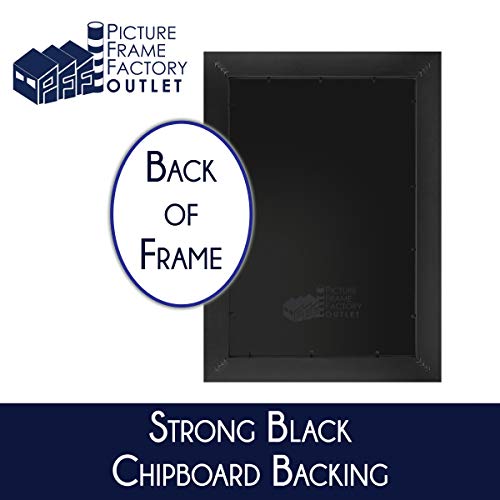 Picture Frame Factory Outlet | 20x27 Picture Frame | 1.25” White Moulding | Plexi Glass and Hanging Hardware Included