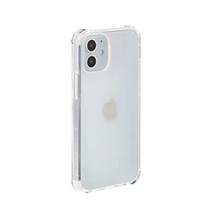 amazon basics shockproof and protective case for iphone 12 mini, crystal clear