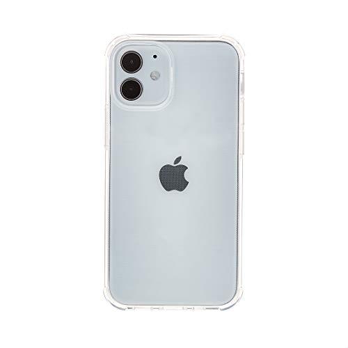 Amazon Basics Shockproof and Protective Case For iPhone 12 mini, Crystal Clear