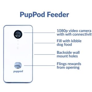 PupPod Gaming, Training, and Enrichment System for Dogs - Positive Reinforcement Puzzle Toy, Video Feeder, and Mobile App