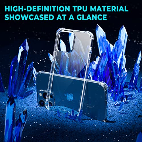 ORIbox for iPhone 12 Pro Max Case Clear,with 4 Corners Shockproof Protection,iPhone 12 Pro Max Clear Case for Women Men Girls Boys Kids,Case for iPhone 12 Pro Max Phone Clear