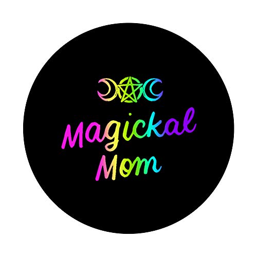 Magickal Mom Triple Moon Goddess Wiccan Witchy Mama Gifts PopSockets Swappable PopGrip