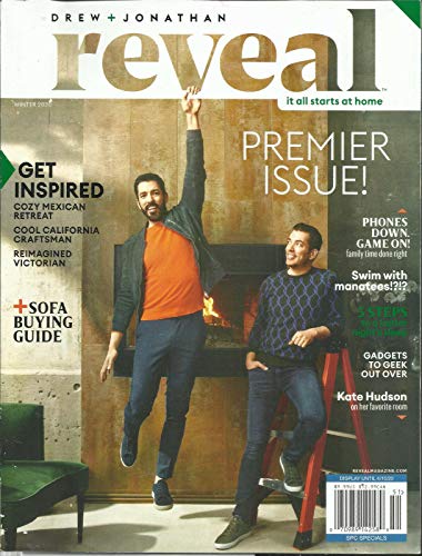 DREW + JONATHAN, REVEAL, IT ALL START AT HOME, PREMIER ISSUE ! WINTER, 2020