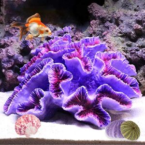 besimple aquarium coral ornaments decor fish tank plants decoration for aquarium landscape,purple