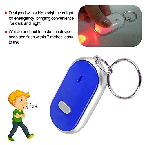 Key Finder Voice Control Anti Lost Device Key Finder with Whistle for Pet Keychain Locator Key Suitcase 2 colors for your choice