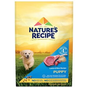 nature′s recipe dry puppy food, lamb & rice recipe, 12 lb. bag
