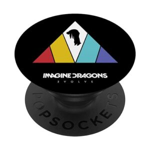 imagine dragons triangle evolve logo black popsockets standard popgrip