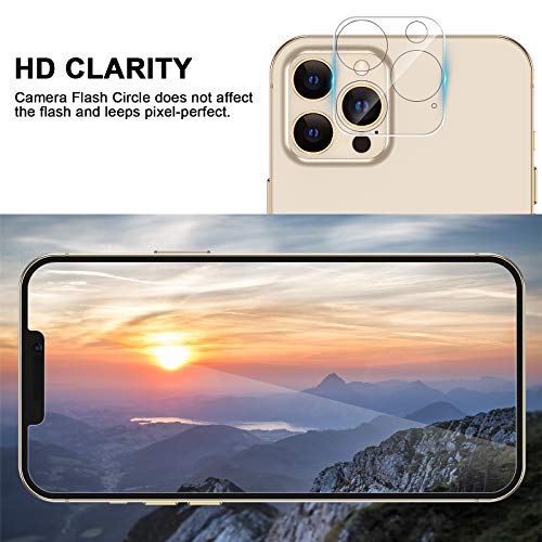 Rhidon 3 Pack for iphone 12 pro max camera lens protector, Case Friendly No-Bubble HD Clear Anti-Scratch Camera Tempered Glass Lens Screen Protector for iPhone 12 Pro Max 6.7