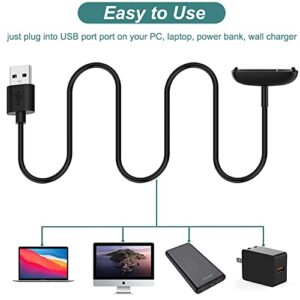 Kissmart Charger for Fitbit Inspire 2 / Fitbit Ace 3, Replacement USB Charging Cable Cord for Fitbit Inspire 2, Ace 3 Fitness Tracker [3.3ft/1m]