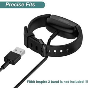 Kissmart Charger for Fitbit Inspire 2 / Fitbit Ace 3, Replacement USB Charging Cable Cord for Fitbit Inspire 2, Ace 3 Fitness Tracker [3.3ft/1m]