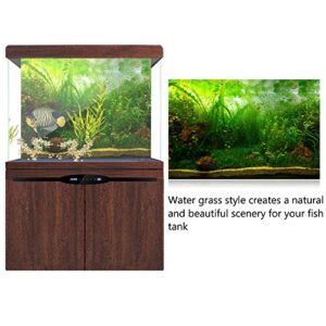 PVC Aquarium Background Poster,Water Grass Style PVC Adhesive Static Aquarium Wallpaper Background(61 * 41cm)