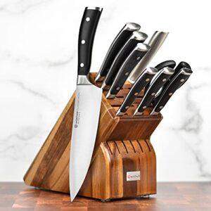 Wusthof Classic Ikon 10 Piece Knife Set with Acacia Block