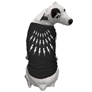 Lightning Bolts - David Sweater Parody Dog Shirt (Black, Small)