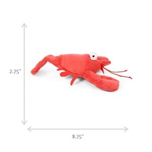 goDog Action Plush Lobster Animated Squeaky Dog Toy, Chew Guard Technology - Red, One Size