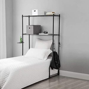 unknown1 over the bed shelf supreme gunmetal gray grey modern contemporary metal adjustable shelving