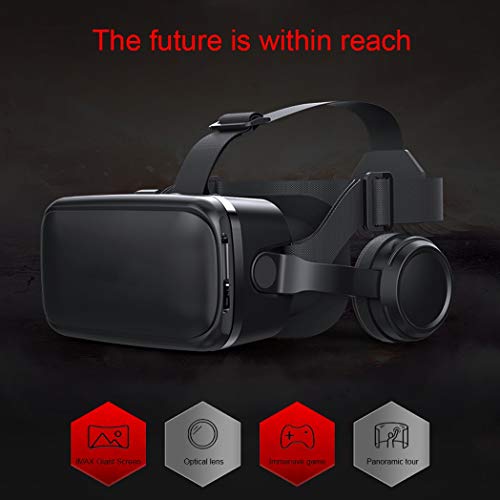 VR Headsets Virtual Reality Headset VR Goggles Glasses for 3D VR Movies Video Games for iPhone 13/12/Pro/Max/Mini/11/X/Xs/8/7 for Samsung & Android Phones, W/4.7-6.8in, Z028MK