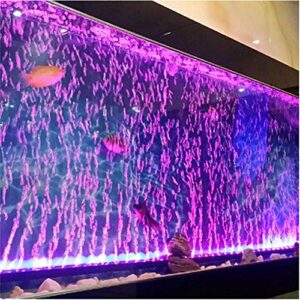 hcdmre led air bubble light aquarium light underwater submersible fish tank light color changing making oxygen aquarium tools,us plug,46cm/18.1"