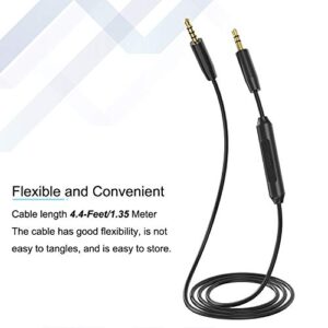 Ancable Replacement 3.5mm Headset Audio Cable Compatible with Skullcandy Headphone, 3.5mm Stereo Cord with Mic and Volume Control for Skullcandy Crusher, Hesh, Hesh 2, Hesh 3, Venue, Grind Headphones