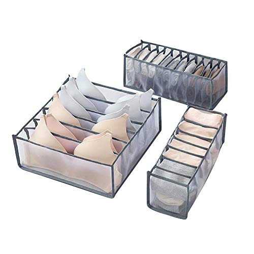 YUEXIAODOU Sock Towel Dresser Nursery Bra Baby Tie Belt Underwear Drawer Organizer Clothes And Storage Dividers Box For Women Men Bedroom Fabric Closet Clothing Honeycomb Drawer Organizer