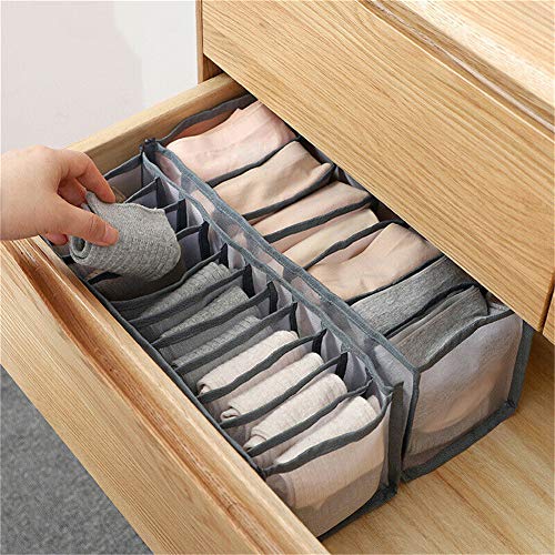 YUEXIAODOU Sock Towel Dresser Nursery Bra Baby Tie Belt Underwear Drawer Organizer Clothes And Storage Dividers Box For Women Men Bedroom Fabric Closet Clothing Honeycomb Drawer Organizer