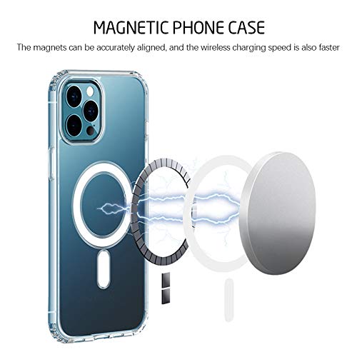 RHOADA Clear for iPhone 11 Case 6.1" Magnetic Case Compatible with MagSafe Charging, [Anti-Yellow] [Ultra Slim] [200% Drop Protection] PC + Silicone Frame Protective Cover