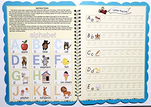 Handwriting Practice - Reusable Letter and Number Tracing Workbook