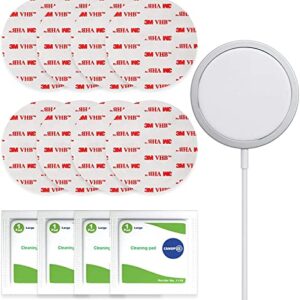 CANOPUS Sticky Adhesive Pads, 4941 Discs, 3.2” Diameter Circles, Double Sided Acrylic Pads to Mount Phone Holders GPS Socket or Toys to Dashboards and Windshields, Gray, 8 Pack, Made in USA
