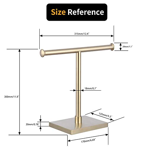 kimzcn Modern Free Standing Countertop Towel Ring SUS 304 Stainless Steel Hand Towel Holder Tree Rack Brushed PVD Zirconium Gold