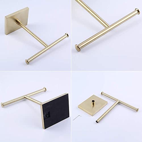 kimzcn Modern Free Standing Countertop Towel Ring SUS 304 Stainless Steel Hand Towel Holder Tree Rack Brushed PVD Zirconium Gold