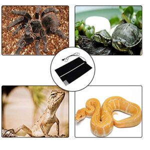 Linifar 2 Pack Reptile Heating Pads, Temperature Adjustment Under Tank Terrarium Heater Mat for Tortoise Turtle Bearded Dragon Snake Lizard Hermit Crab (14W)