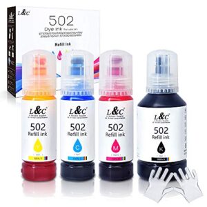 502 ink bottles refill t502 ink l&c compatible refill ink bottles replacement 502 t502 ink for epson printers