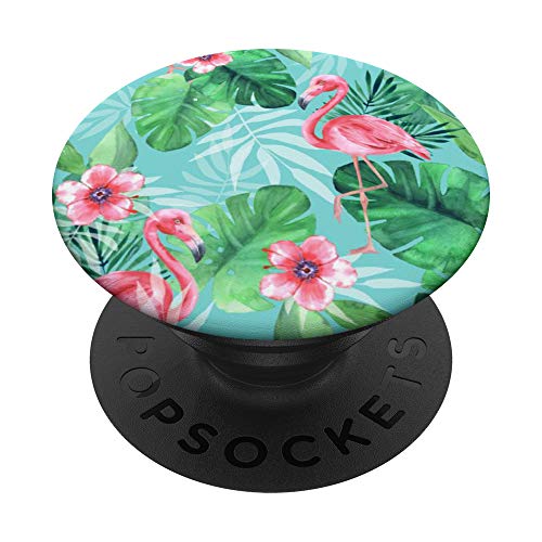 Flamingo Cute Tropical Animal lovers Gift PopSockets PopGrip: Swappable Grip for Phones & Tablets