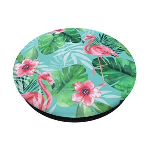 Flamingo Cute Tropical Animal lovers Gift PopSockets PopGrip: Swappable Grip for Phones & Tablets