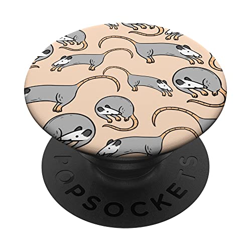 Opossum Pattern Opossum Lover Gift PopSockets Swappable PopGrip