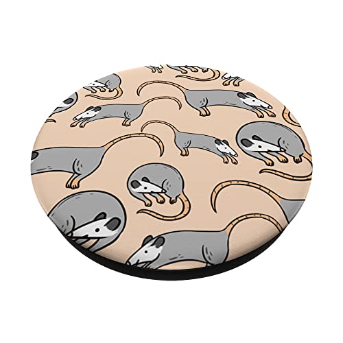 Opossum Pattern Opossum Lover Gift PopSockets Swappable PopGrip