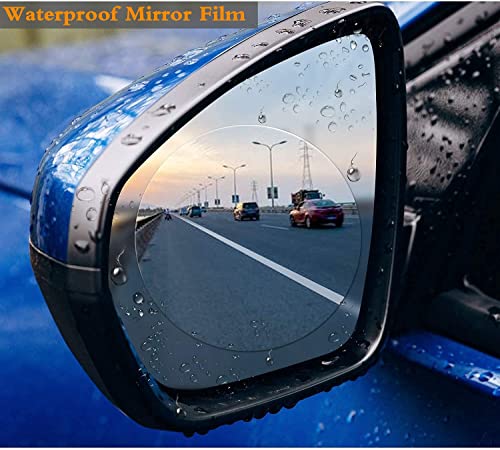 Car Rearview Mirror Waterproof Film - 6 Pieces Side Mirror Film Anti Fog Film for Car Rainproof Mirror Window Film Transparent Nano-Coated Protective Sticker for Cars Trucks Bus Side Windows