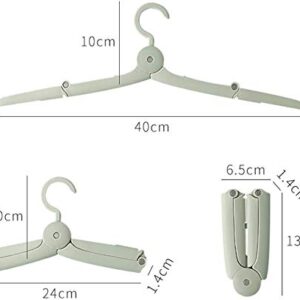 CHMHY 6 Pcs Folding Clothes Hangers, Travel Clothes Hanger Portable Folding Clothes Hangers and Save Space for Both Family and Travel Use