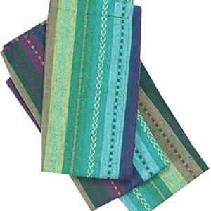 Cloth Napkins,Cotton Napkins,Dinner Napkins Cloth,Dinner Napkins,Cloth Napkins Set of 12 Cotton,Napkins Cloth,Cloth Napkins Cotton,Cotton Dinner Napkins, Salsa Stripe Napkins 18x18 Teal Multi