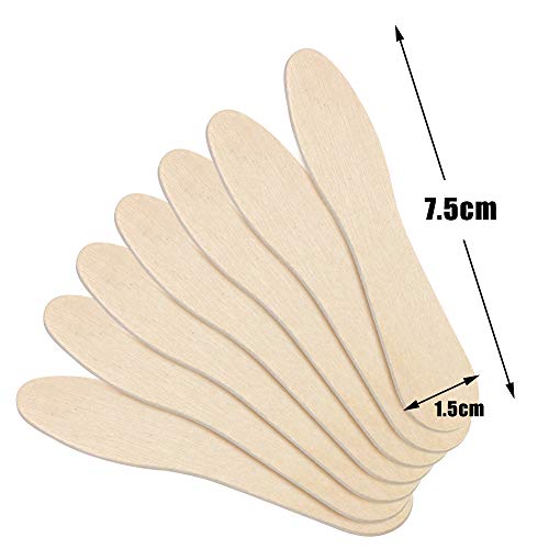 CZWESTC Wooden Ice Cream Spoons, Mini Disposable Tasting Spoons Wooden, Small Dessert Spoons, Mini Spoons for Crafts, Tasting, Sampling (3 Inch) (500)