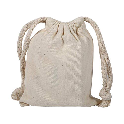 Large Laundry Bag, 8.7" X 11" Household Plain Organic Cotton Storage Bag Travel Bag Drawstring Storage Laundry Sack Biodegradable Eco-friendly Bags Stuff Bag for Travel Home Use(22 * 28cm)