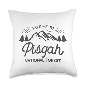 pisgah national forest designs pisgah national forest park-north carolina throw pillow, 18x18, multicolor