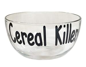 cereal killer personalized bowl - choose your customization and lettering colors
