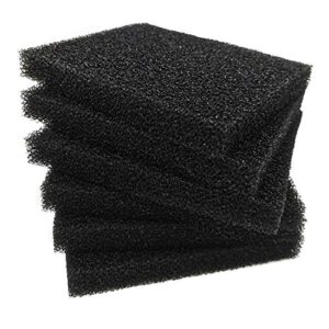 aquarium bio fitler media sponge, 6.28 x 5.5 x 0.78 inch 6pcs foam filter pad inserts for ml350