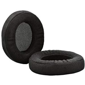 Dekoni Replacement for Audeze Mobius and Penrose Earpads, Gaming Headset Foam Pads, Black, 1 Pair (Choice Suede)