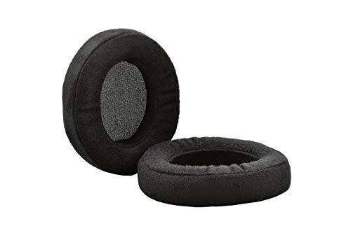 Dekoni Replacement for Audeze Mobius and Penrose Earpads, Gaming Headset Foam Pads, Black, 1 Pair (Choice Suede)