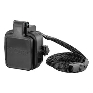 curt 58265 protective gmc multipro, chevy multi-flex tailgate sensor for towing accessories, 2-inch receiver hitch cap,black